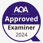 AQA Approved Examiner badge